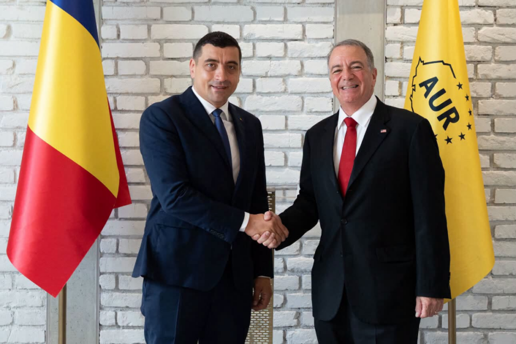 George Simion s-a întâlnit cu ambasadorul SUA în România