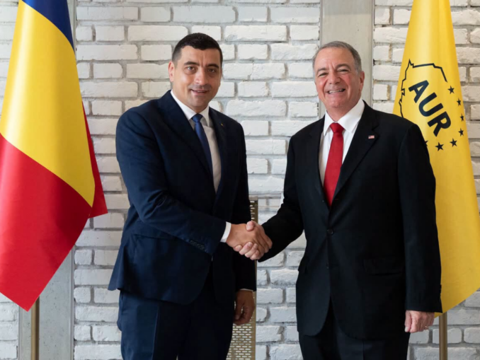 George Simion s-a întâlnit cu ambasadorul SUA în România