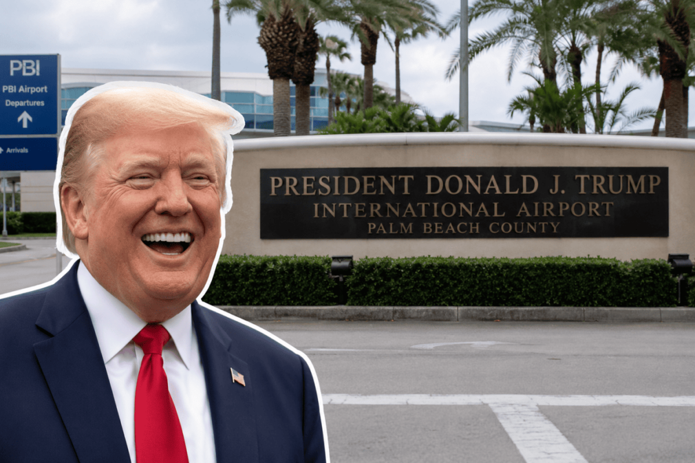 Donald Trump are acum un aeroport care îi poartă numele. Schimbarea a costat 5,5 milioane de dolari