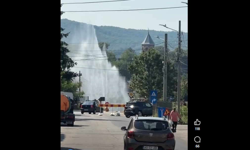Noi probleme cu apa în Curtea de Argeș. Veolia chemată în ajutor VIDEO