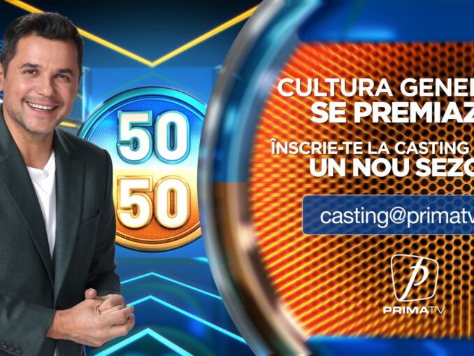 Cultura generală se premiază!  Înscrie-te la casting pentru noul sezon 50/50, la Prima TV