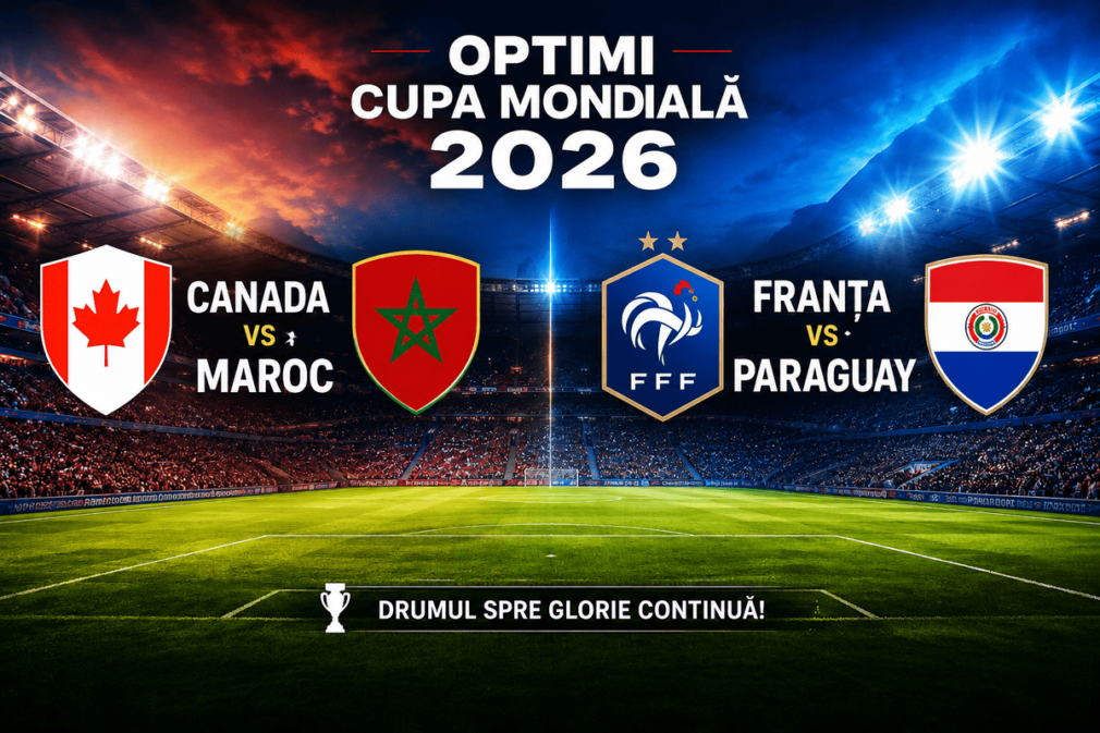 Programul de sâmbătă în optimile Cupei Mondiale 2026: Canada – Maroc și Franța – Paraguay