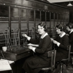 telefoniste, București, 1928, telefonie, istorie, perioada interbelică, Palatul Telefoanelor, telefonistă