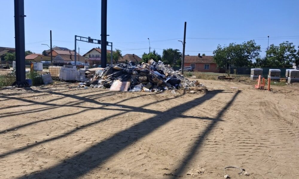 Amendă de 50.000 de lei pe șantierul noului stadion din Timișoara. Garda de Mediu a găsit peste 700 de tone de deșeuri depozitate necorespunzător