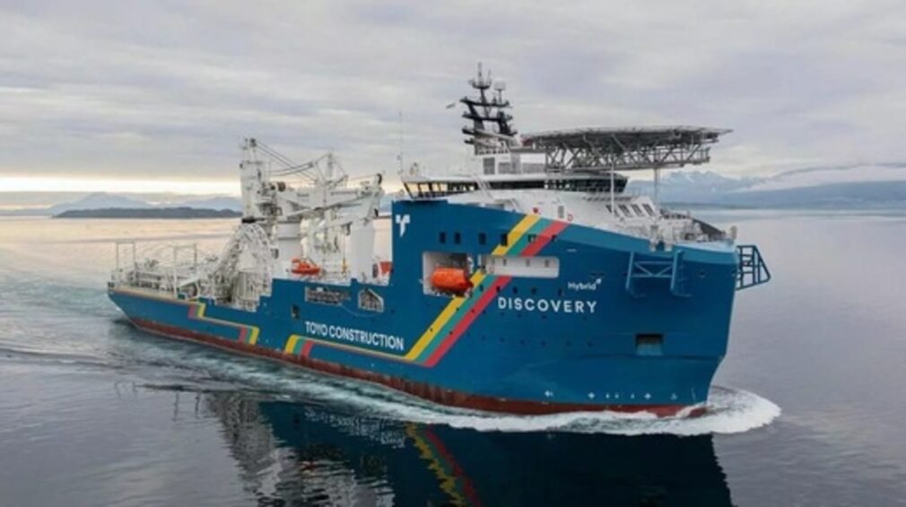 România a construit pentru Japonia cea mai mare navă hibridă de pozare a cablurilor submarine