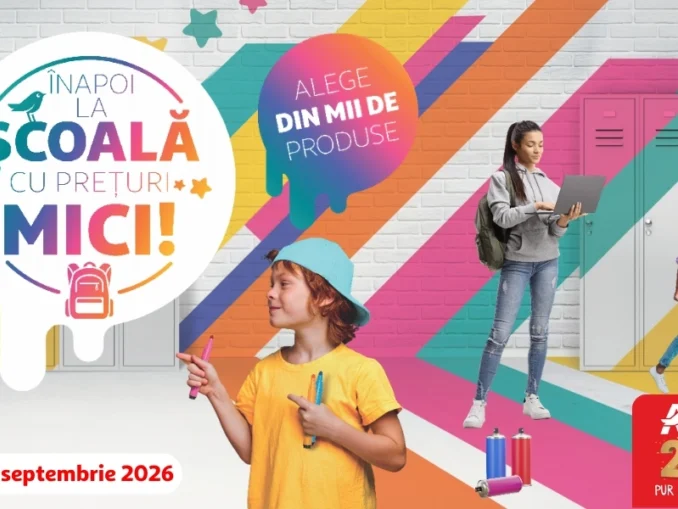 Back to School la Auchan: peste 2.000 de articole pentru școală la prețuri mici, colecții în tendințe și o campanie de reciclare cu reduceri la rechizite