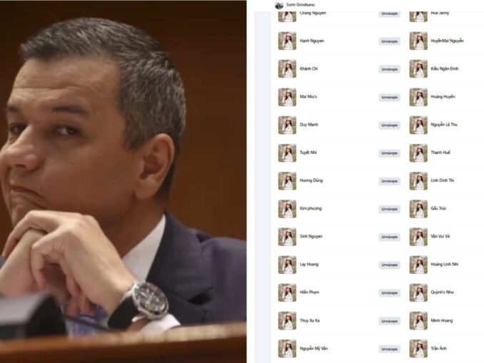 FOTO Grindeanu, boții și tiriboții. Mii de conturi cu aceleași poze și nume vietnameze pe pagina de Facebook a șefului PSD