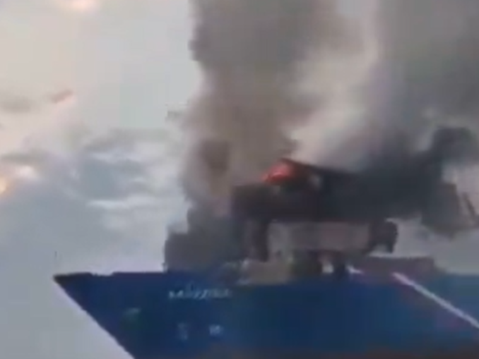VIDEO Două nave comerciale turcești, atacate cu drone în Marea Neagră