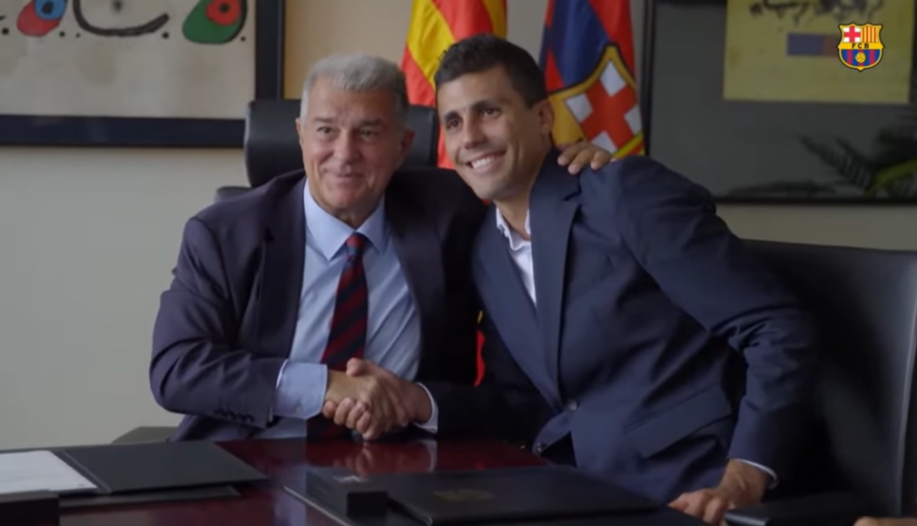 VIDEO Rodri a semnat cu FC Barcelona