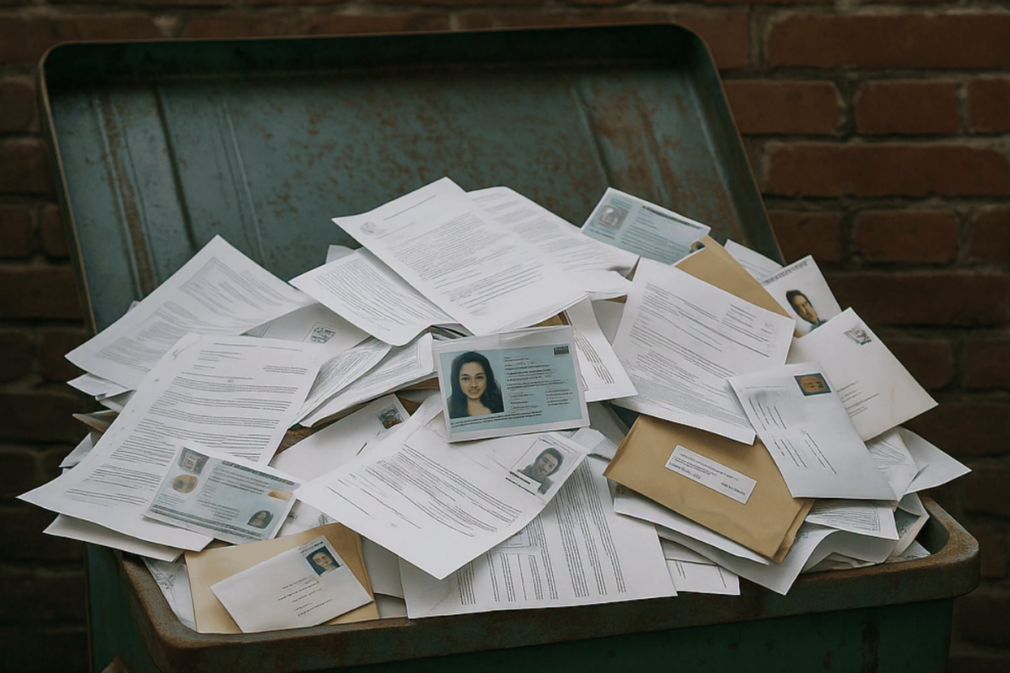 Ce nu trebuie să arunci la întâmplare. Avertismentul DNSC privind datele personale
