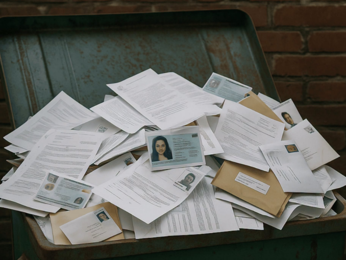 Ce nu trebuie să arunci la întâmplare. Avertismentul DNSC privind datele personale