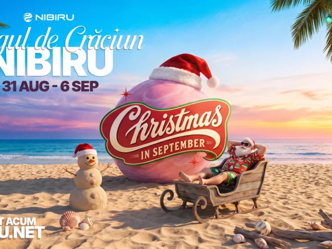 NIBIRU aduce primul Christmas in September pe litoralul românesc și prelungește vara până pe 6 septembrie