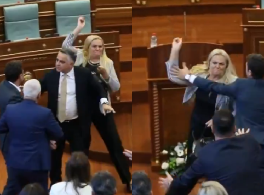 VIDEO Premier interimar, atacat cu ouă în Parlament: „Rușine să vă fie”