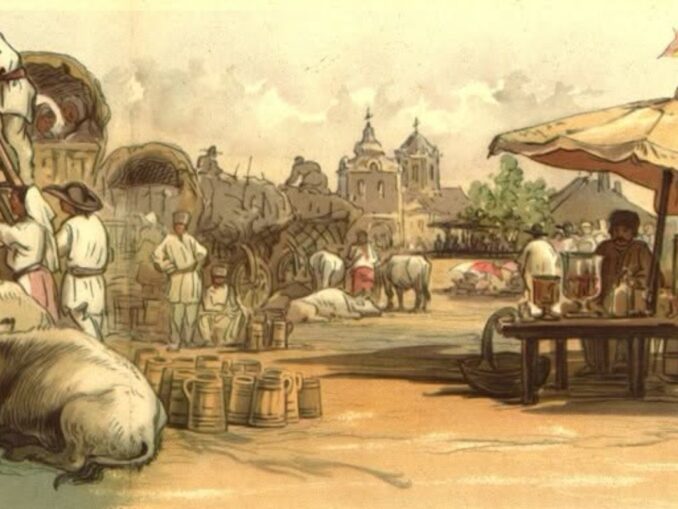 Floricele „fără gust”, țuică înainte de masă și bragă cu gheață. Cum arăta Târgul Moșilor din București în 1879