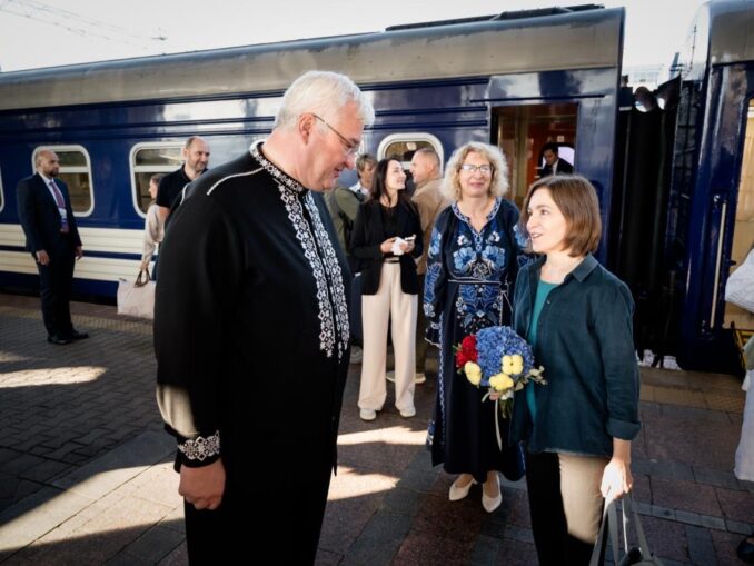Vizită istorică la Kiev. Andy Burnham și Maia Sandu, alături de Zelenski de Ziua Independenței Ucrainei