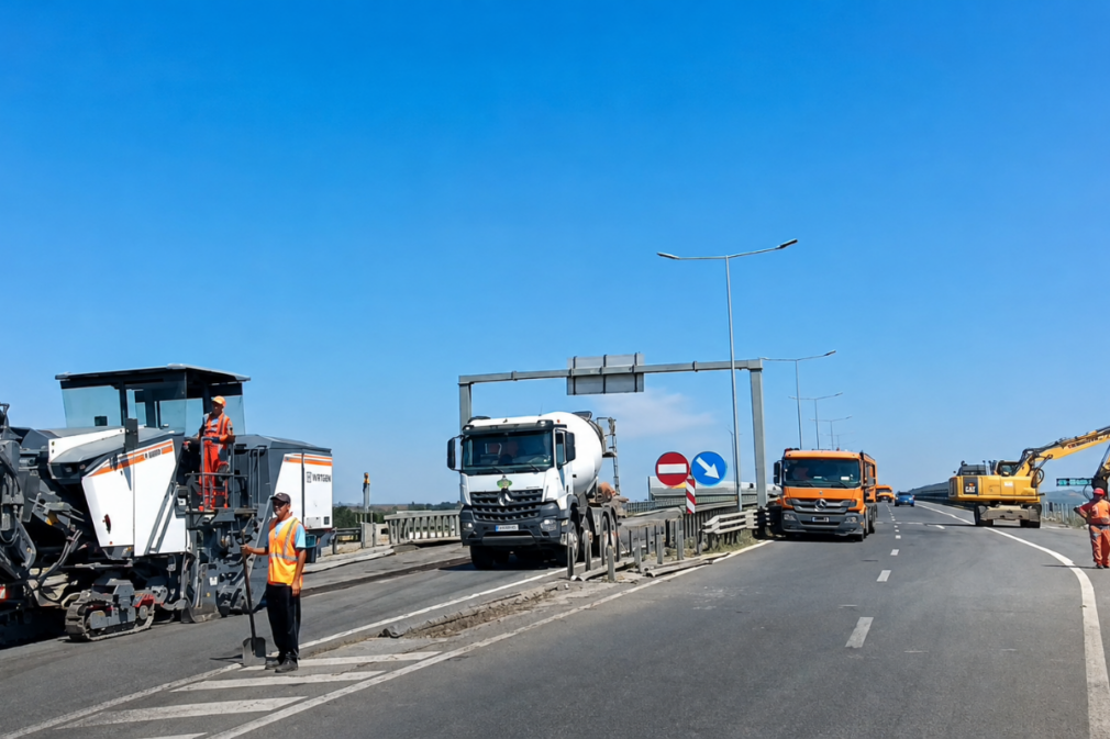 VIDEO Traficul pe A7, oprit două săptămâni pe centura Bacăului. Mașinile sunt deviate prin oraș
