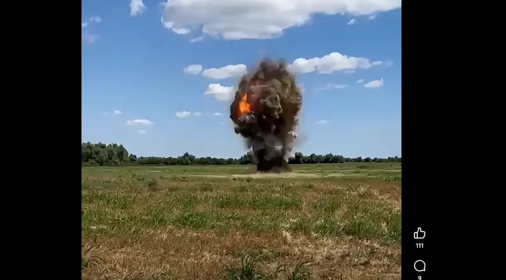 Drona care a tulburat liniștea din Plauru, detonată controlat VIDEO