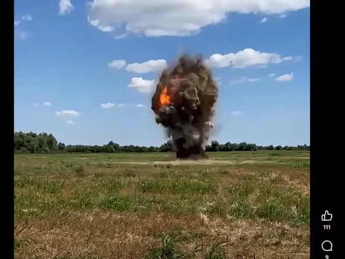 Drona care a tulburat liniștea din Plauru, detonată controlat VIDEO
