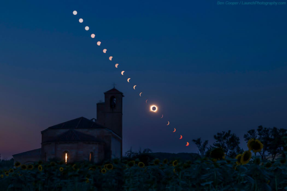 Cum s-a văzut eclipsa de Soare în lume. Imagini din Spania, Italia, Londra și SUA