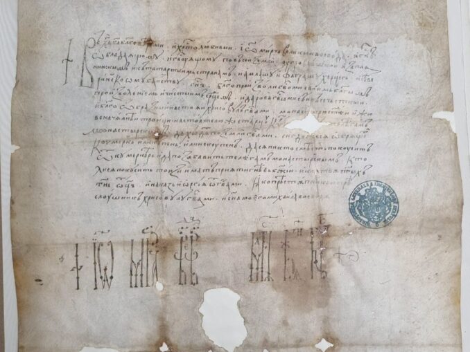 Document inedit din 1406. Mircea cel Bătrân scutea de taxe carele Mănăstirii Cozia