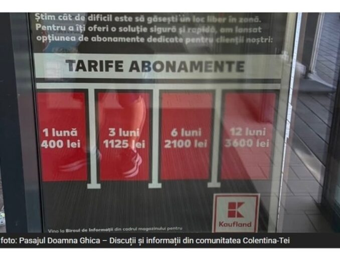 Parcările hipermarketurilor ar putea deveni locuri de parcare pe timpul nopții. Kaufland are deja un sistem cu abonament