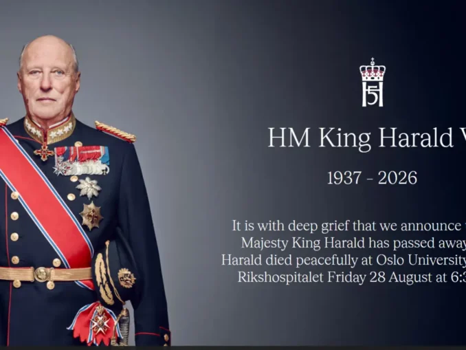 Regele Harald al V‑lea al Norvegiei, cel mai în vârstă șef de stat din Europa, a murit la 89 de ani