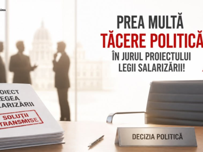 SANITAS respinge noul proiect al Legii salarizării. “E mai proastă decât variantele anterioare”