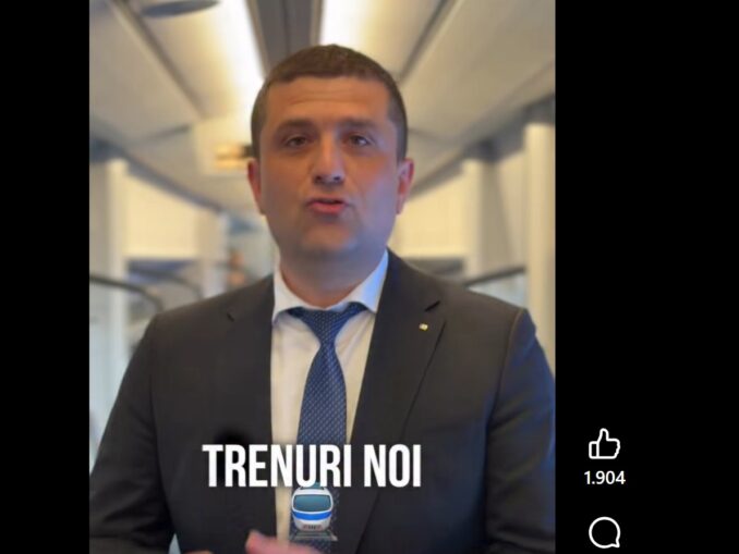 Trenuri noi abandonate printre buruieni. Miruță dezvăluie pe Facebook ce a găsit la Transporturi: „Ni s-a spus că nu se poate”
