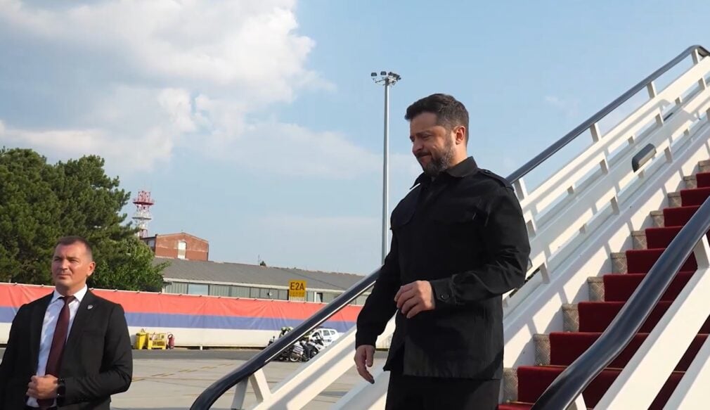 VIDEO. Zelenski a ajuns în Serbia, pentru prima sa vizită după invazia rusă în Ucraina. Ce va discuta cu liderii de la Belgrad