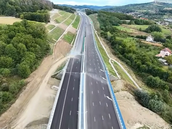 VIDEO Ultimele teste pe A1. Când este programată inaugurarea tronsonului Tigveni-Curtea de Argeș