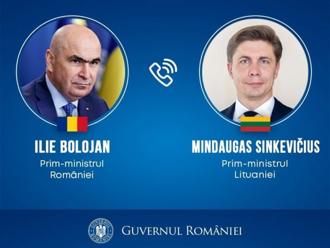 Bolojan l-a felicitat pe noul premier al Lituaniei: discuție despre apărare, securitate și extinderea UE