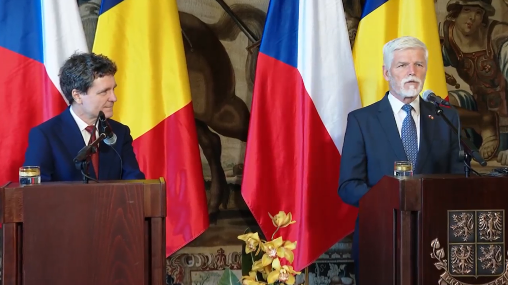 VIDEO Nicușor Dan, la Praga: România și Cehia au poziții comune privind securitatea și războiul din Ucraina