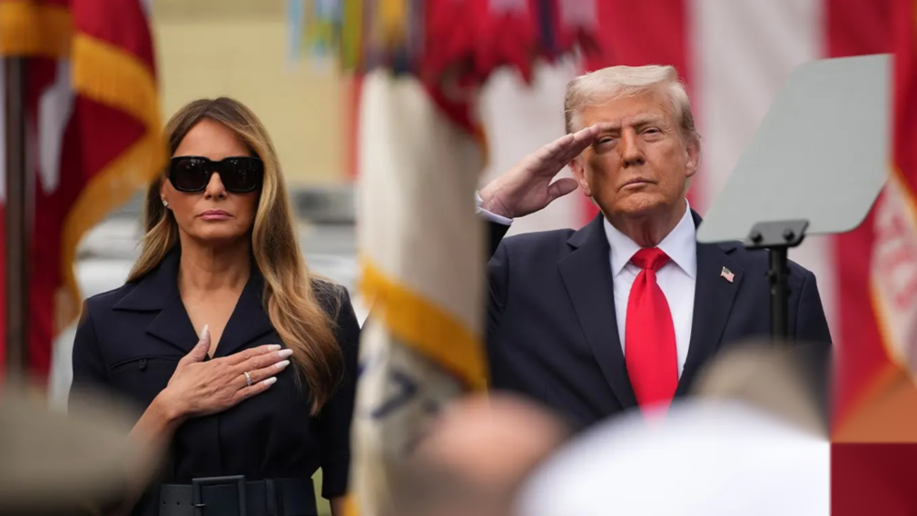 VIDEO Donald și Melania Trump au omagiat victimele de la 9/11 la Pentagon