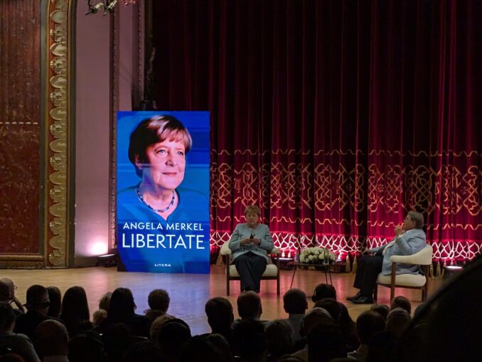 Angela Merkel, la Ateneul Român. Destăinuiri politice și personale ale cancelarului de fier