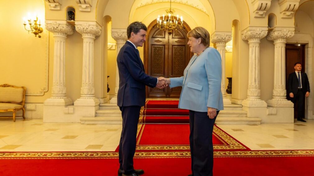 Nicușor Dan, întâlnire cu Angela Merkel la Cotroceni. Ce au discutat președintele României și fostul cancelar german