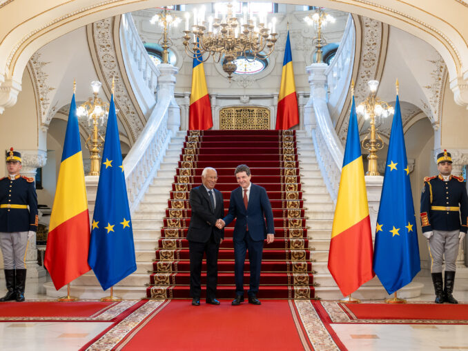 VIDEO Negocieri la București pentru bugetul Uniunii Europene. Ce au discutat Antonio Costa și Nicușor Dan