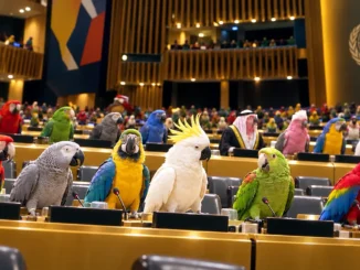 Israelul acuză industria minciunilor de la ONU printr-un clip cu papagali