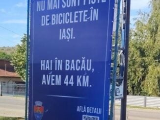 Chirica răspunde „atacului” cu bannere al lui Viziteu. Iașul și Bacăul, în plin „război al pistelor”