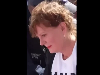 Susan Sarandon, reținută la un protest antirăzboi la New York