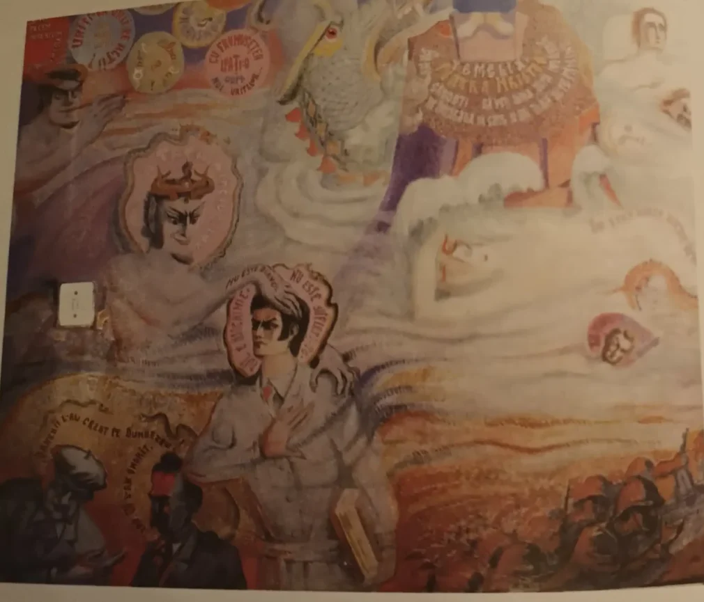 Galeria secretă a lui Arsenie Boca. Biserica unde sfinții împart pereții cu Dostoievski, telefoane, diavoli și atomi FOTO