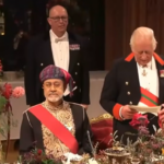 Regele Charles, sultanul Omanului, banchet