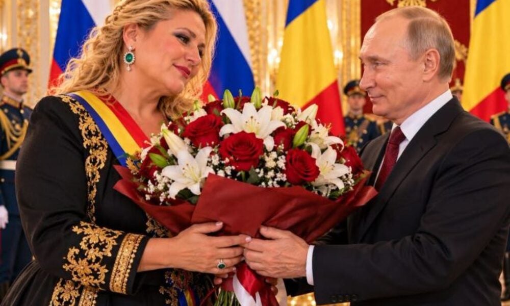 Vladimir Putin, felicitat de Diana Șoșoacă de ziua lui printr-o fotografie trucată cu AI