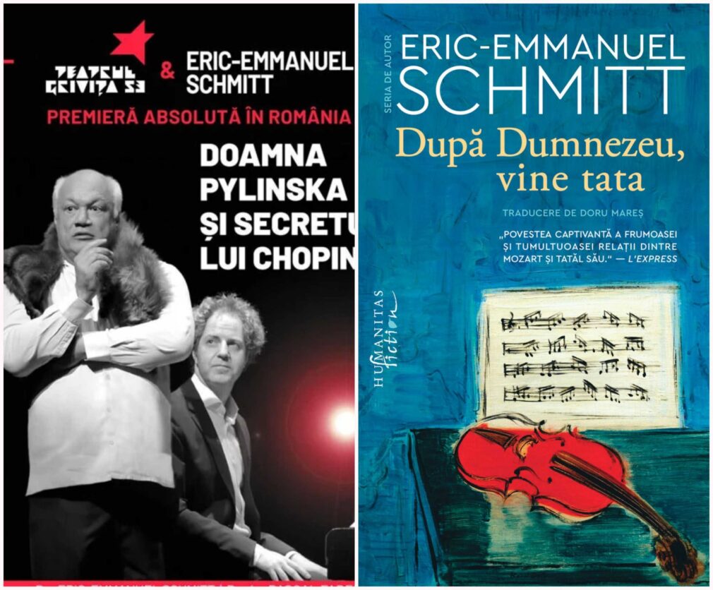 De ce se întoarce Éric-Emmanuel Schmitt cu drag în România. Pe 21 si 22 octombrie îl vedeți, pe scenă, în „Doamna Pylinska și secretul lui Chopin”
