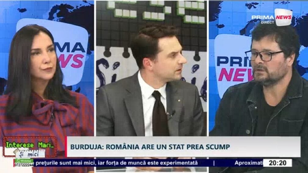 PRIMA NEWS Sebastian Burduja: Mediul de afaceri suferă în România. „Ce alternativă avea Guvernul Bolojan?”