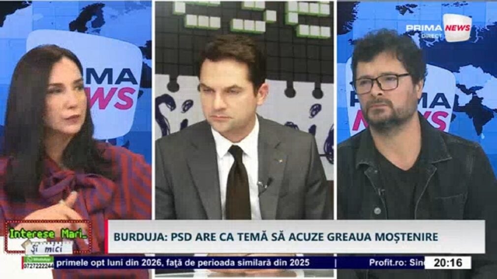 PRIMA NEWS Sebastian Burduja: Deficitul bugetar şi măsurile luate de Guvern au avut un cost pentru fiecare român
