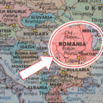 Imagine ilustrativă cu harta Europei, în contextul deficitului bugetar al României și al comparației cu celelalte state membre ale Uniunii Europene.