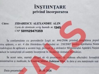 Un document care anunță încorporarea tinerilor pe 20 octombrie circulă online. Reacția MApN e categorică: „O încercare de manipulare a populaţiei”