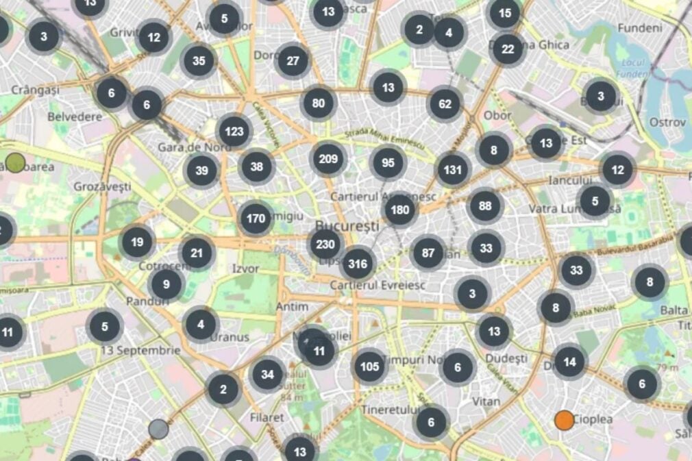 Harta interactivă a riscului seismic din București. Care sunt cele mai sigure cartiere și cum arată scenariul cu străzi blocate de dărâmături