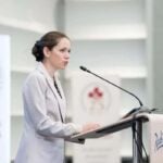 Mirabela Grădinaru la conferința aniversară dedicată asistenților medicali și moașelor din România.