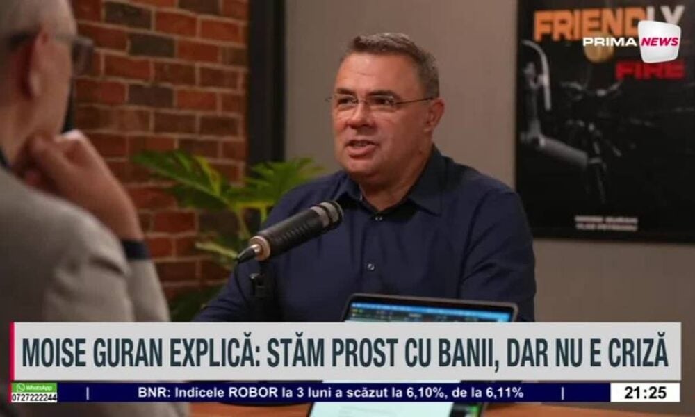 PRIMA NEWS Criza economică, explicată de Moise Guran: „Este criză atunci când producţia scade”